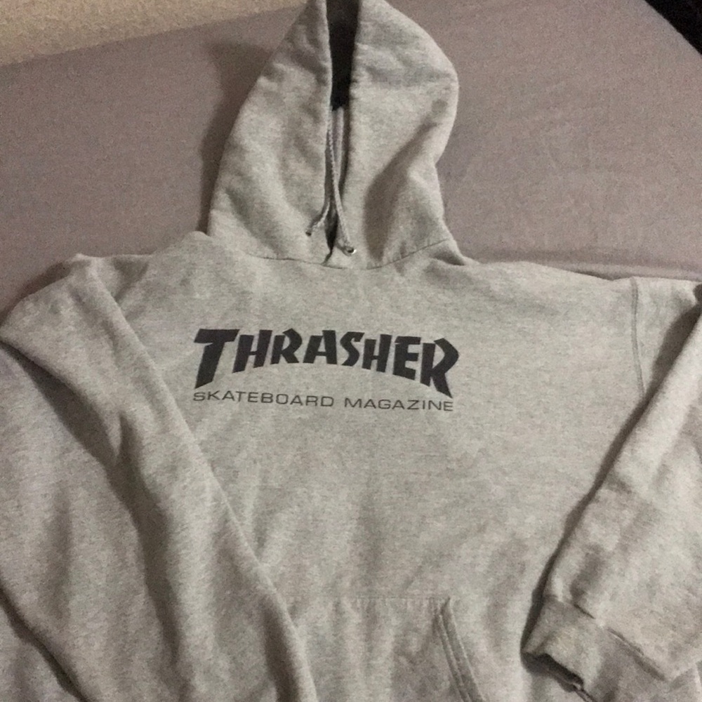 grey thrasher hoodie